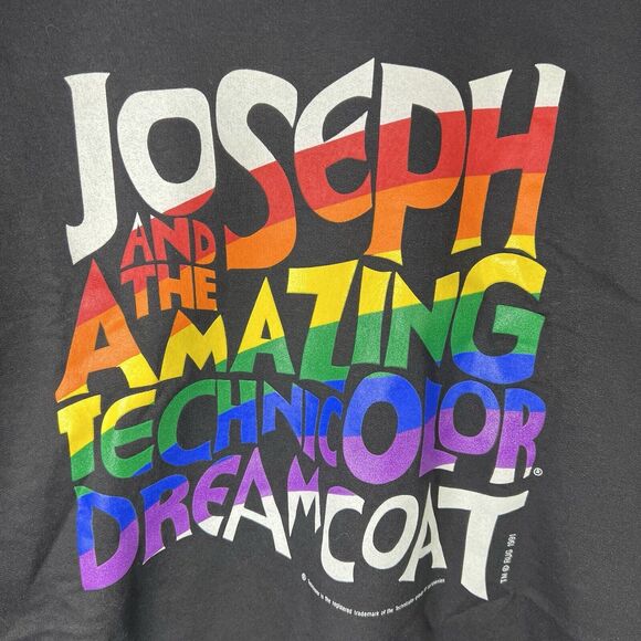 VTG 90s 1991 Mens Sz M Joseph & The Amazing Technicolor Dreamcoat Sweatshirt - Picture 3 of 6